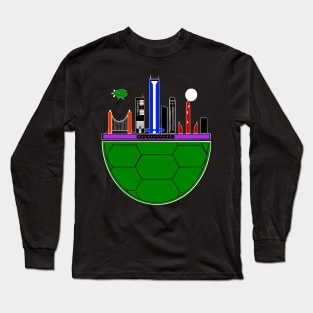 TMNT Skyline Colors Long Sleeve T-Shirt